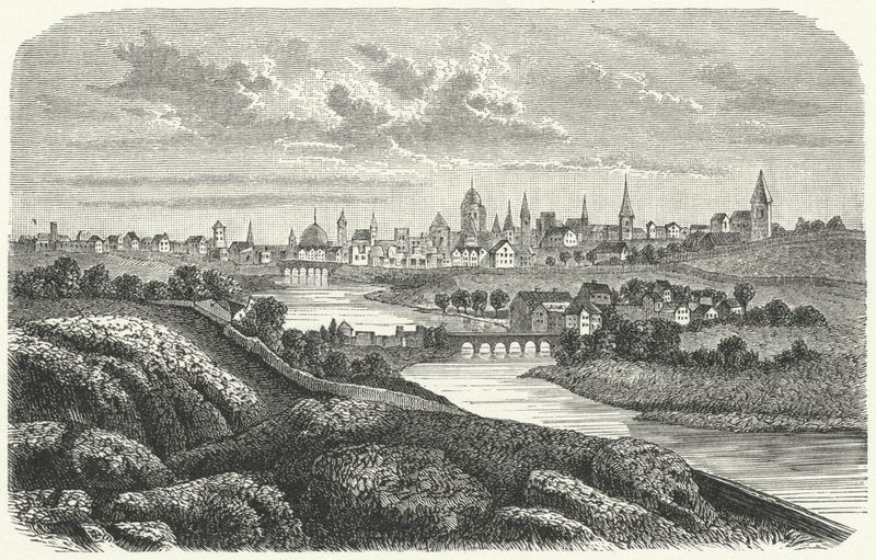 Dublin a 17. században (metszet) alkotó: German School