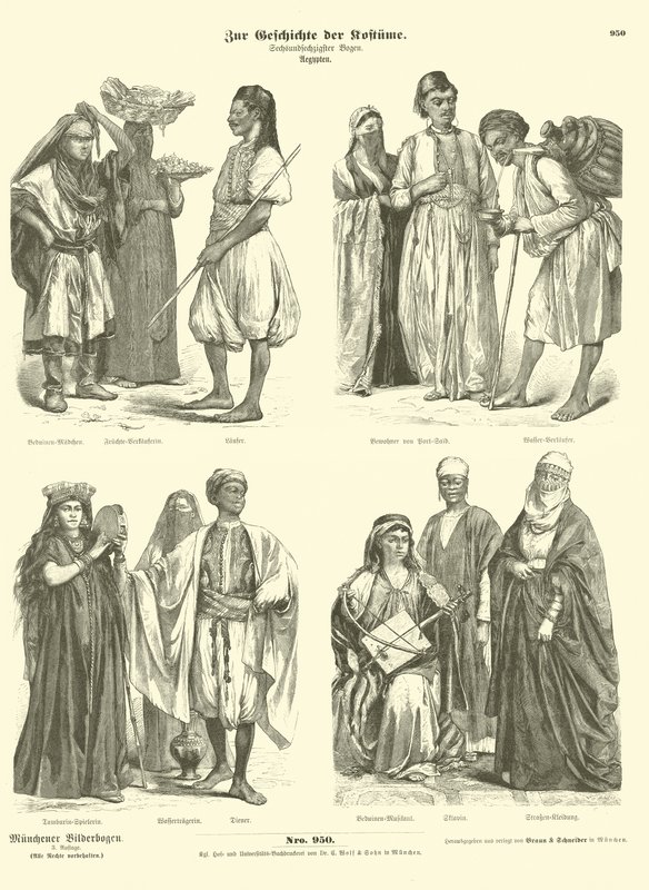 Egyiptomi jelmezek alkotó: German School