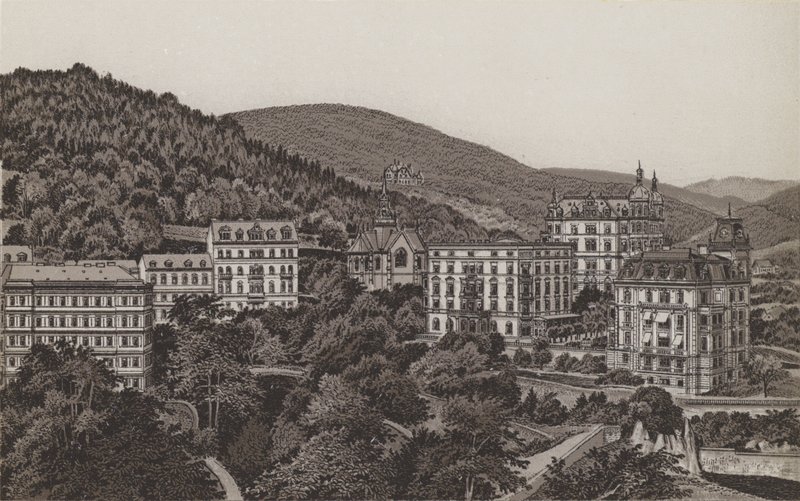 Angol templom, Royal Villa, Bristol, Villa Theresa (litho) alkotó: German School