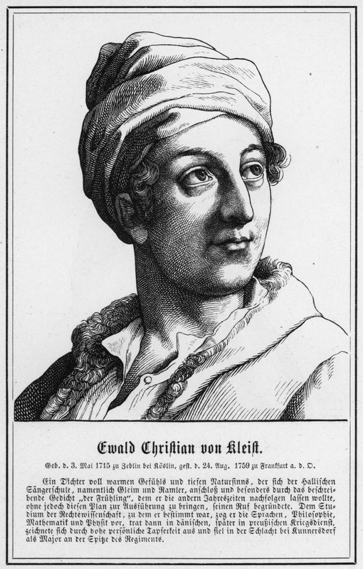 Ewald Christian von Kleist (metszet) alkotó: German School