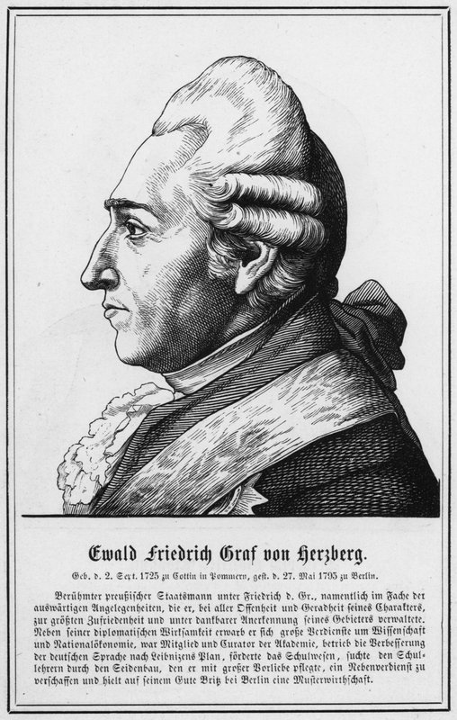 Ewald Friedrich Graf von Herzberg (metszet) alkotó: German School