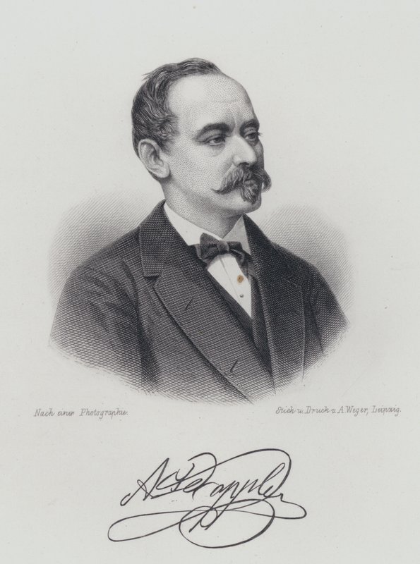 Franz Doppler osztrák fuvolaművész és zeneszerző (metszet) alkotó: German School
