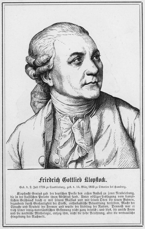 Friedrich Gottlieb Klopstock (metszet) alkotó: German School