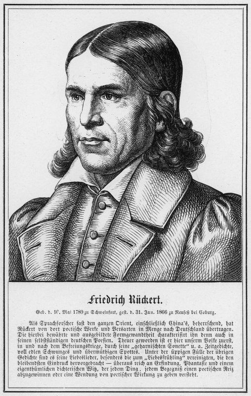 Friedrich Ruckert (metszet) alkotó: German School
