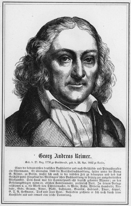 Georg Andreas Reimer (metszet) alkotó: German School