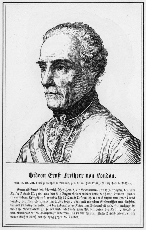 Gideon Ernst Freiherr von Loudon (metszet) alkotó: German School