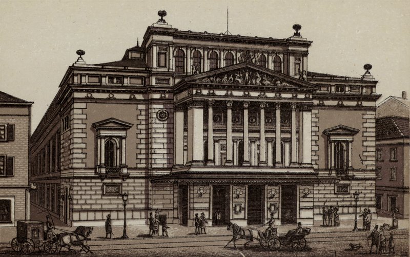 Hamburg: Stadt-Theater, Theater (litho) alkotó: German School