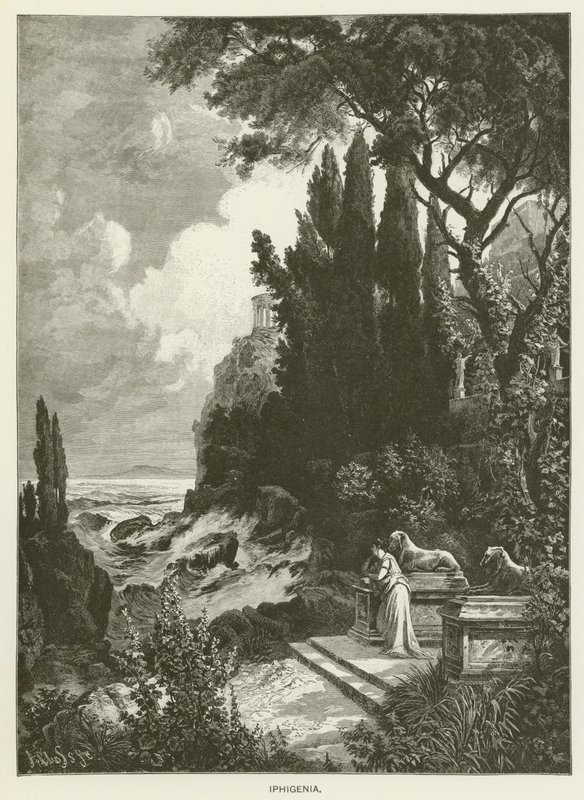 Iphigenia (metszet) alkotó: German School
