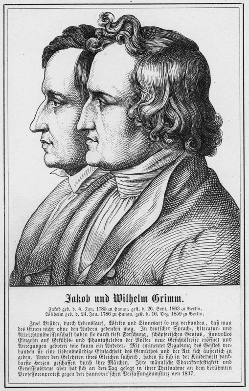 Jacob és Wilhelm Grimm (metszet) alkotó: German School