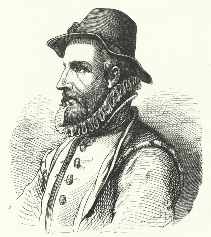 Johann Fischart német író és szatirikus (metszet) alkotó: German School