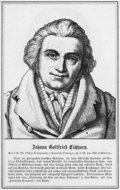 Johann Gottfried Eichhorn (metszet) alkotó: German School