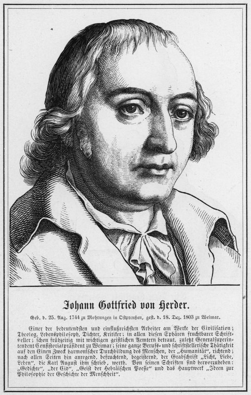 Johann Gottfried von Herder (metszet) alkotó: German School