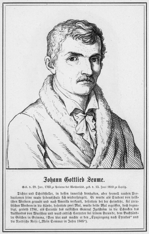 Johann Gottlieb Seume (metszet) alkotó: German School