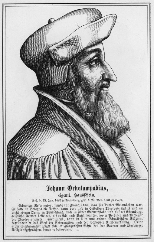 Johann Oekolampadius (metszet) alkotó: German School
