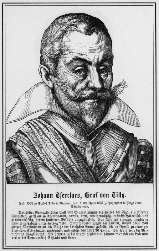 Johann Tserclaes, Graf von Tilly (metszet) alkotó: German School
