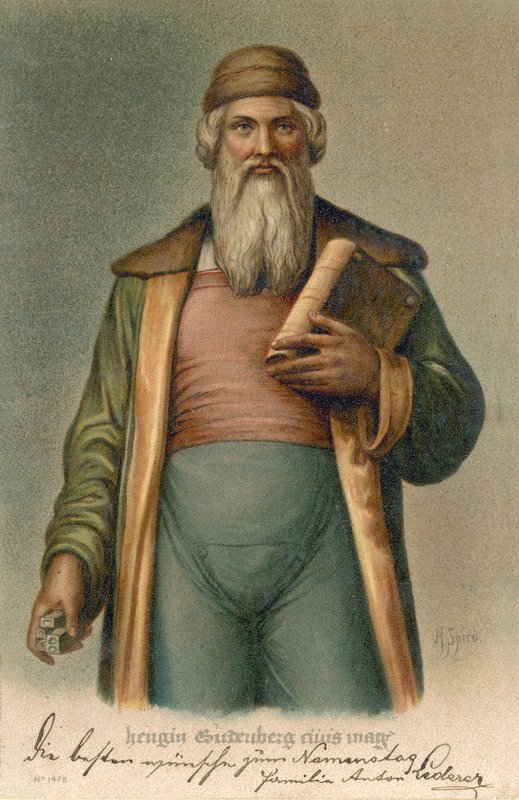 Johannes Gutenberg alkotó: German School