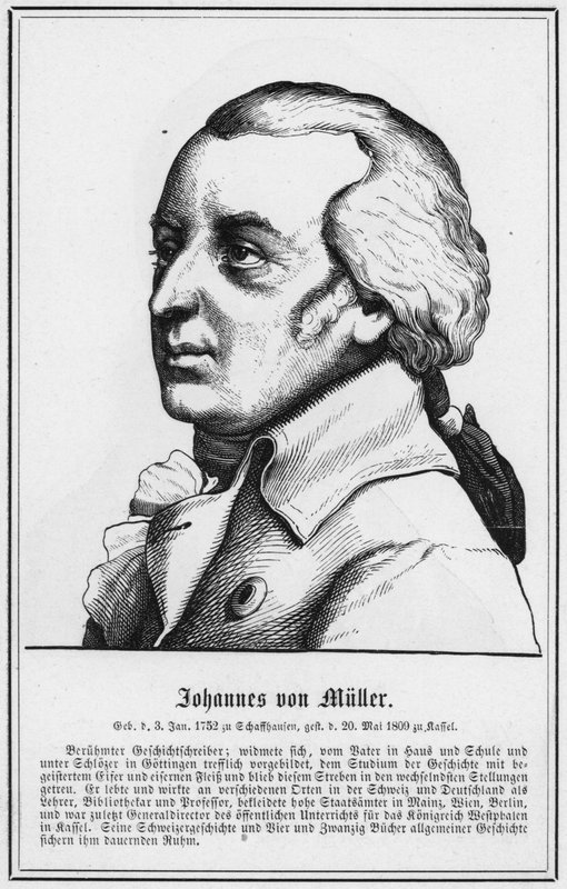 Johannes von Muller (metszet) alkotó: German School