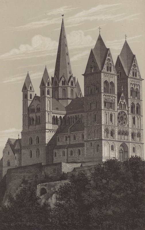 Limburgi katedrális, Hesse, Németország (litho) alkotó: German School