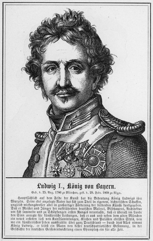 Ludwig I, Konig von Bayern (metszet) alkotó: German School