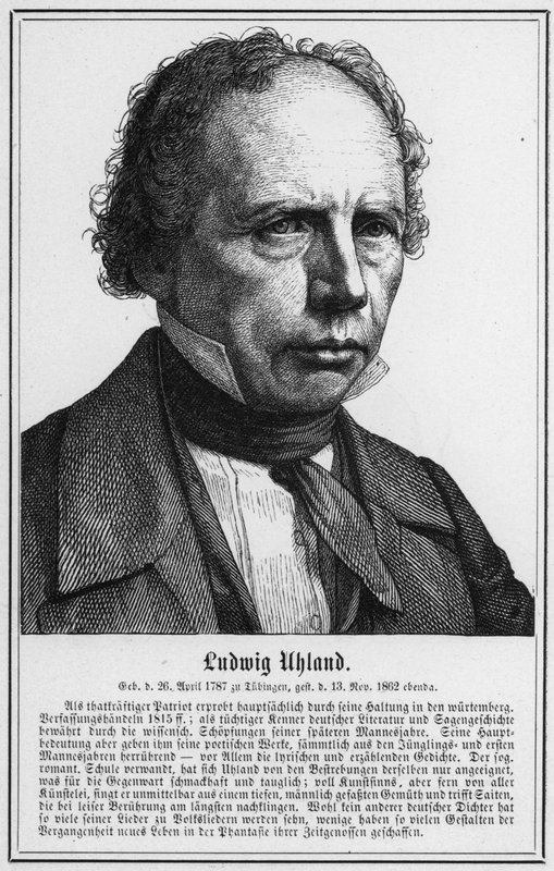 Ludwig Uhland (metszet) alkotó: German School