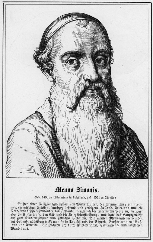 Menno Simonis (metszet) alkotó: German School