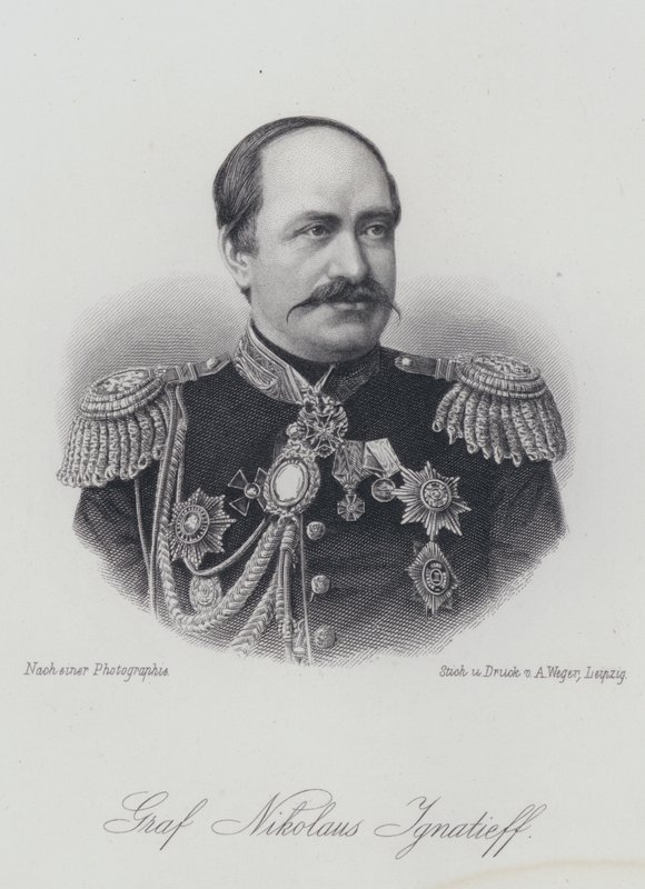 Nyikolaj Ignatyev, orosz államférfi és diplomata (metszet) alkotó: German School