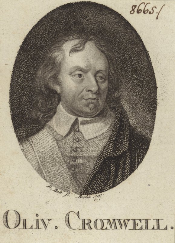 Oliver Cromwell alkotó: German School