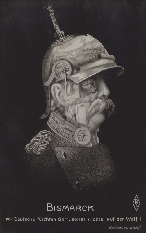 Otto von Bismarck, német államférfi (f/w fotó) alkotó: German School