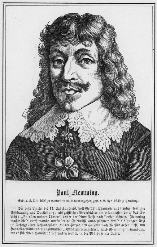 Paul Flemming (metszet) alkotó: German School
