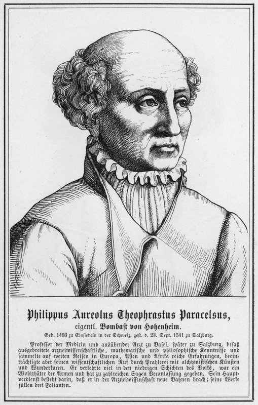 Philip Aureolus Theophrastus Paracelsus (metszet) alkotó: German School