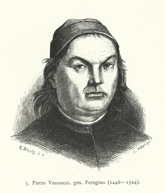 Pietro Perugino, olasz reneszánsz művész (metszet) alkotó: German School