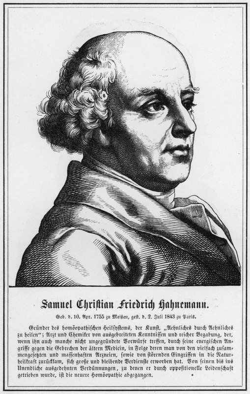 Samuel Christian Friedrich Hahnemann (metszet) alkotó: German School