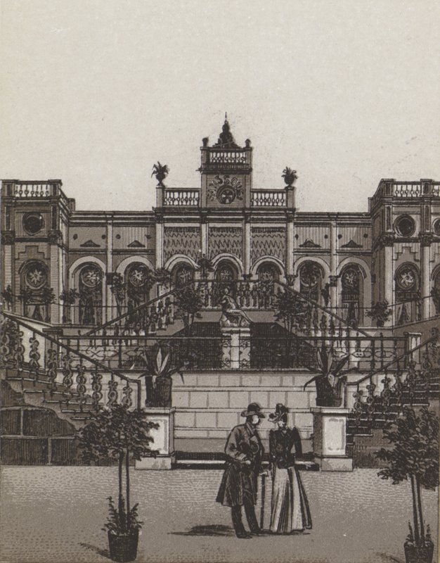 Sans Souci (litho) alkotó: German School