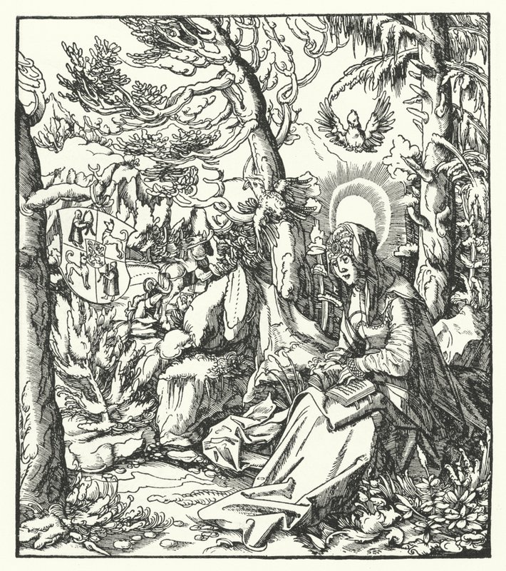 Lotaringiai Szent Ida (c1040-1113) (metszet) alkotó: German School