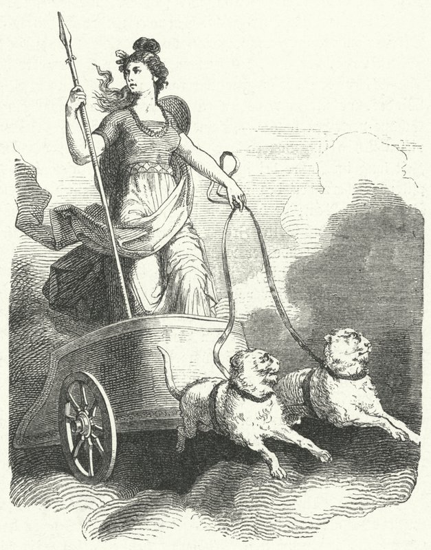 Freyja skandináv istennő (metszet) alkotó: German School