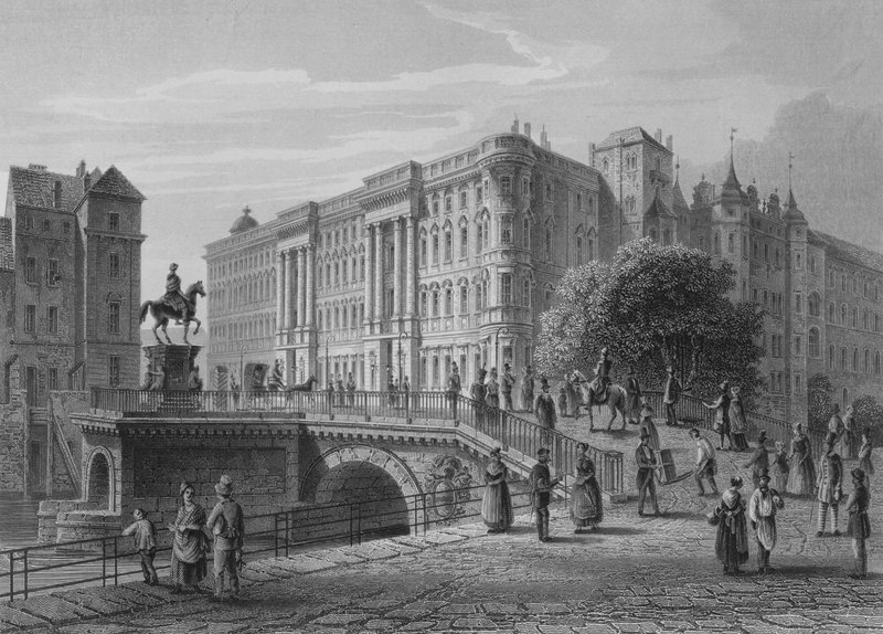 Királyi Palota, Berlin (acélmetszet) alkotó: German School