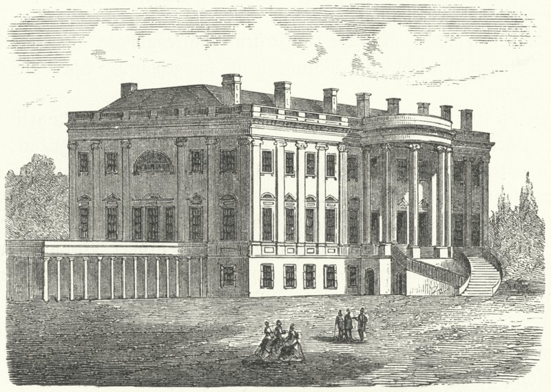 A Fehér Ház, Washington DC (metszet) alkotó: German School