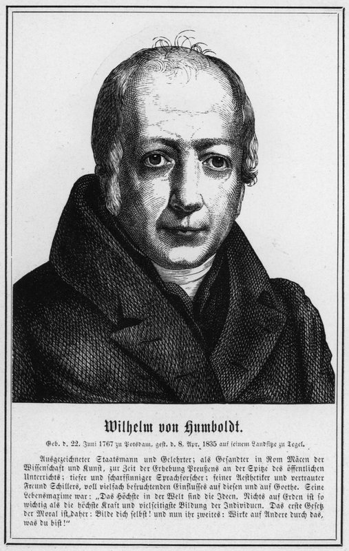 Wilhelm von Humboldt (metszet) alkotó: German School