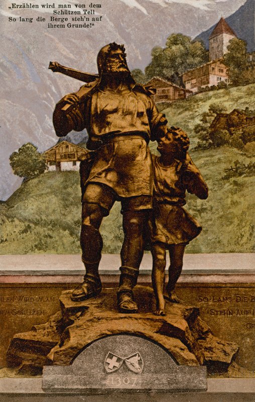 William Tell a fiával alkotó: German School