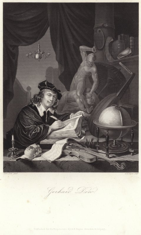 Gerrit Dou portréja alkotó: Gerrit Dou