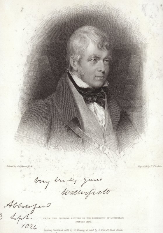 Sir Walter Scott portréja alkotó: Gilbert Stuart Newton