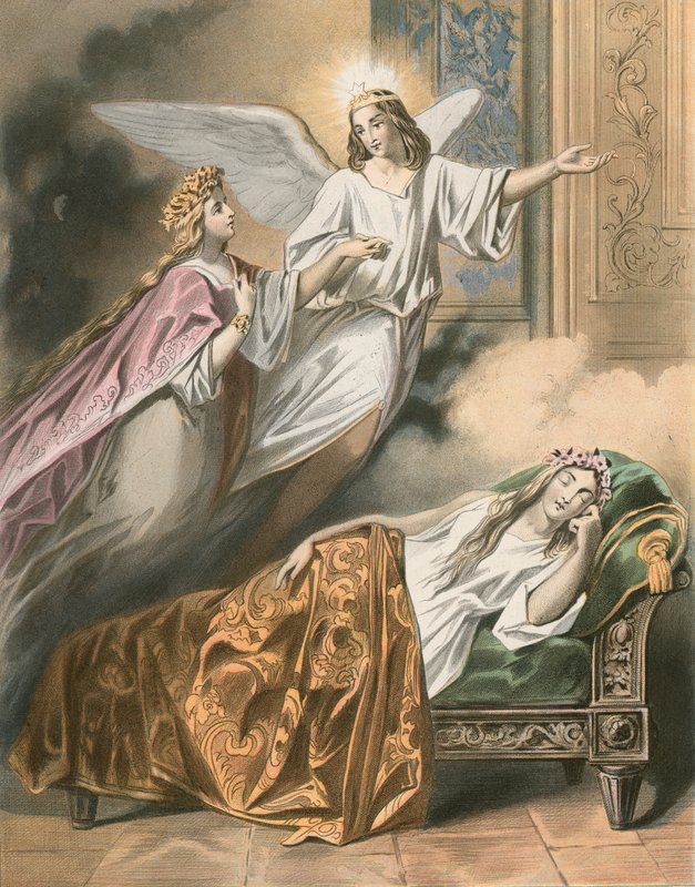 Irgalmasság álma a béke kamrájában alkotó: Gustav Bartsch