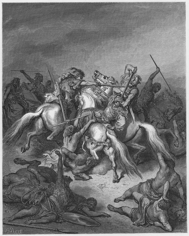 Gustave Dore Biblia: Abisai megmenti Dávid életét alkotó: Gustave Dore