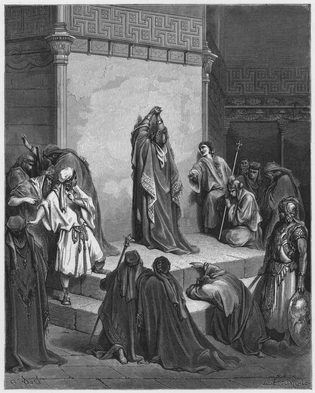 Gustave Dore Biblia: Dávid gyászolja Absolon halálát alkotó: Gustave Dore