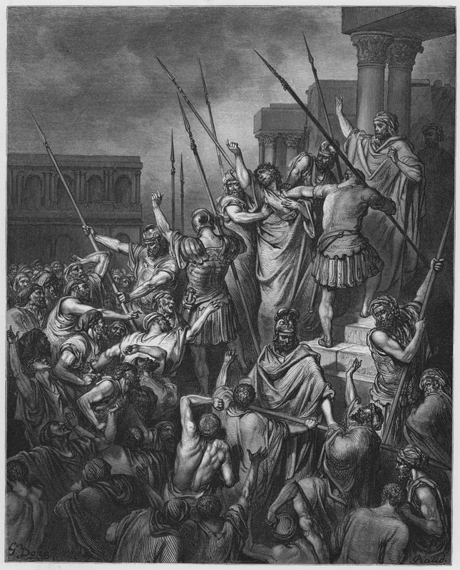 Gustave Dore Biblia: S Paul megmentette a sokaságtól alkotó: Gustave Dore