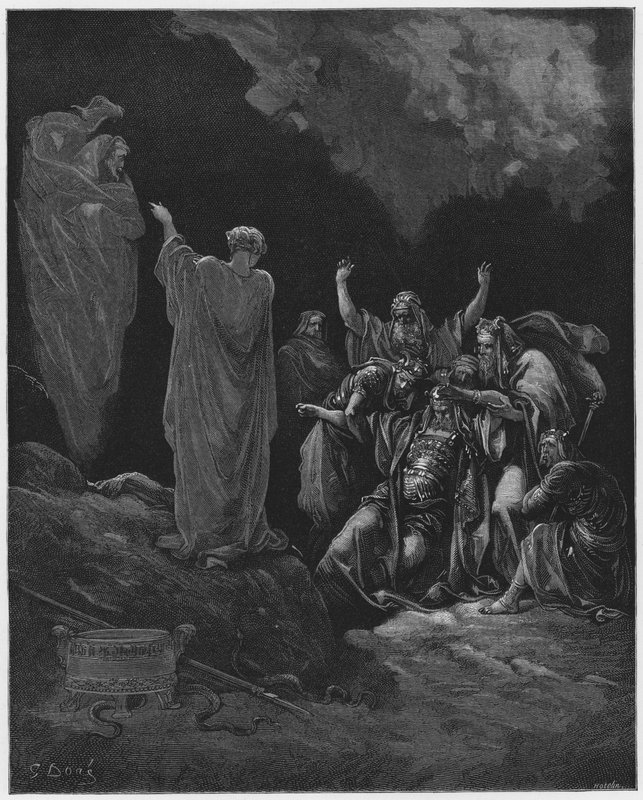 Gustave Dore Biblia: Saul és az endori boszorkány alkotó: Gustave Dore