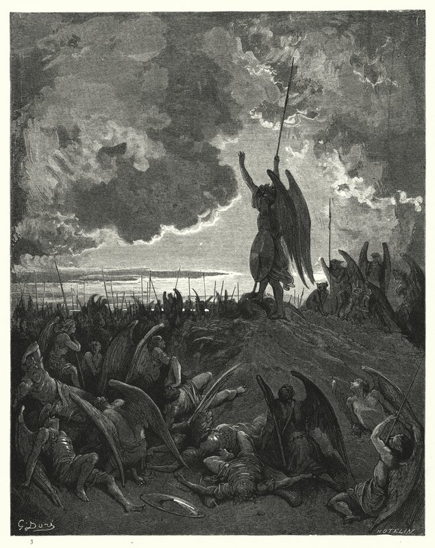 Illusztráció Gustave Dore: Miltons Paradise Lost, I. könyv, 331. sor alkotó: Gustave Dore