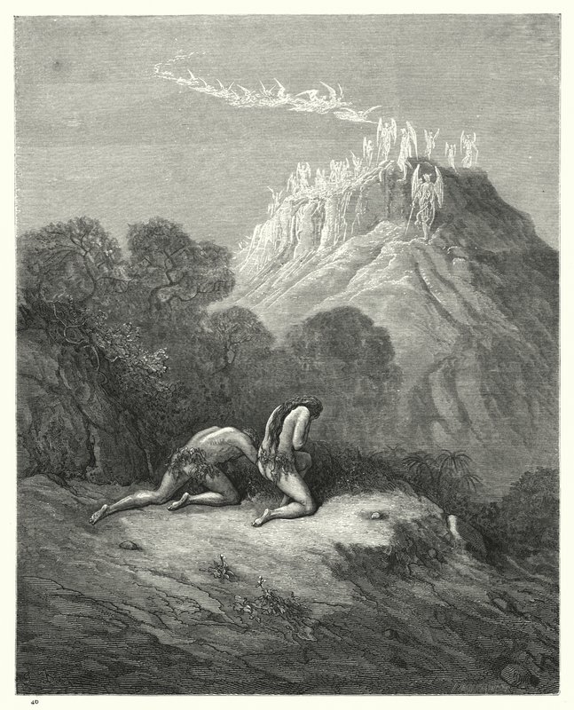 Illusztráció: Gustave Dore: Miltons Paradise Lost, XI. könyv, 208-210. sor alkotó: Gustave Dore