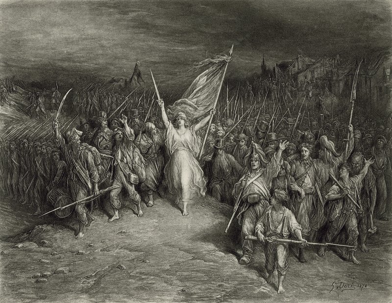 La Marseillaise (fotómetszet) alkotó: Gustave Dore