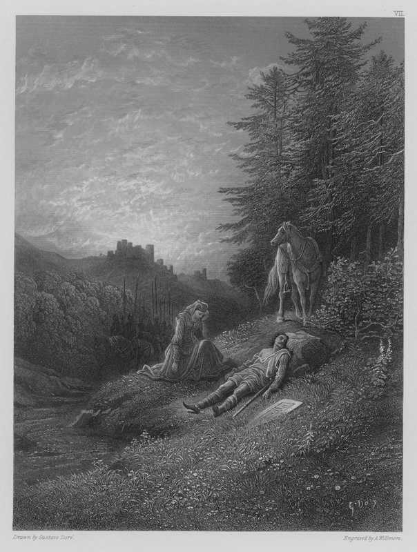 Enid ápolja Geraint alkotó: Gustave after Dore